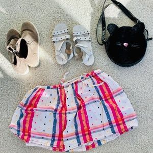 Girl's Skirt and Sandals, Women's/Girl's Boot Shoe